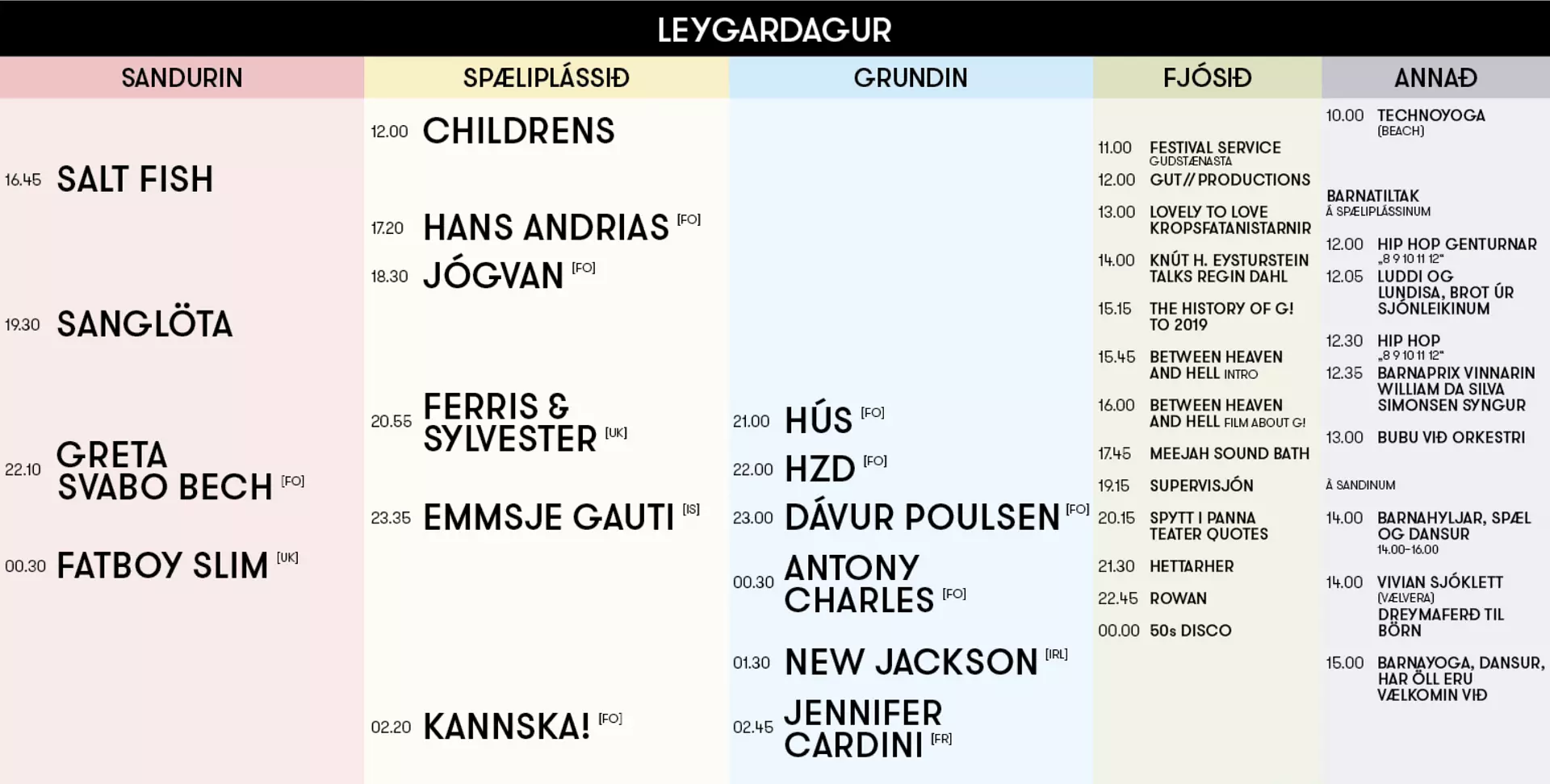 Skráin Leygardag