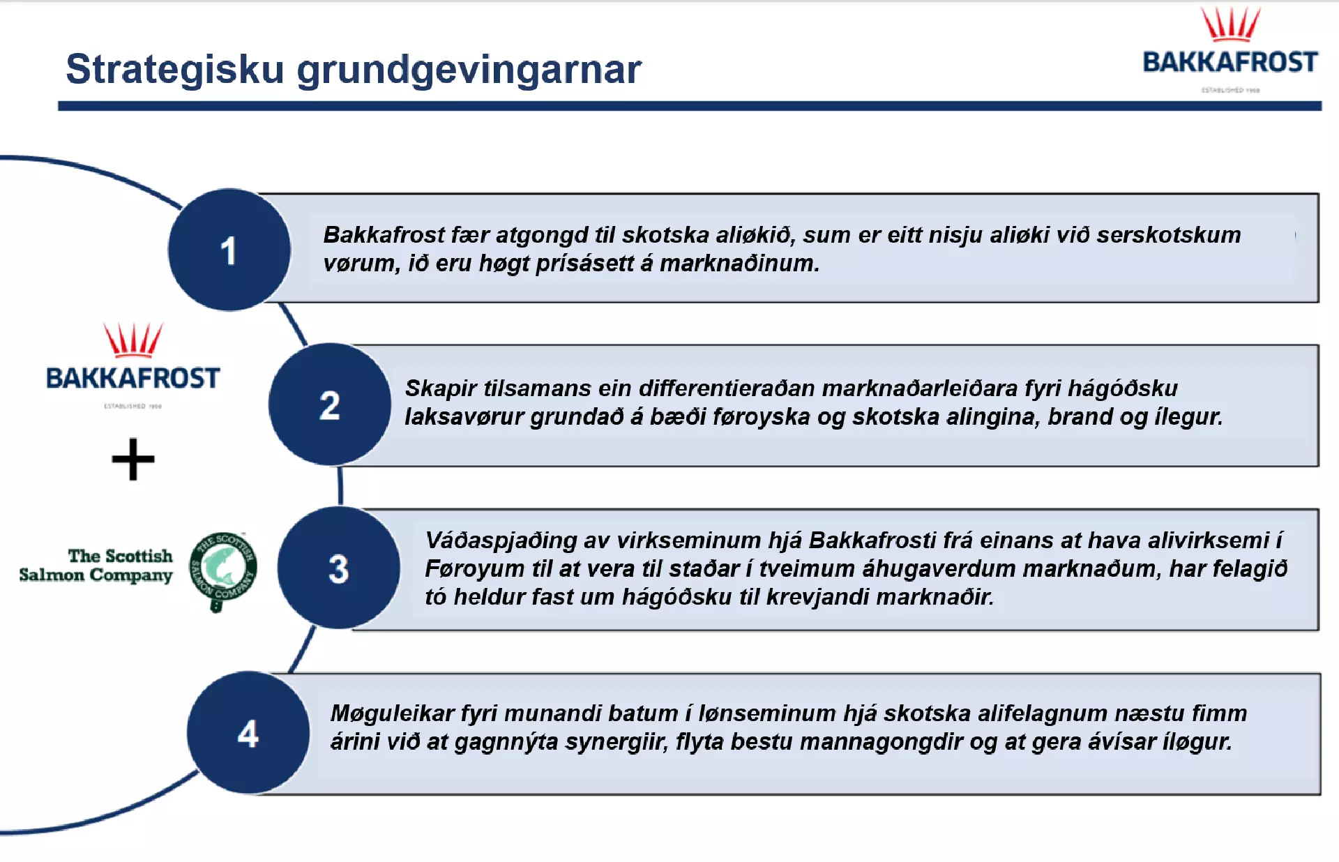 Hetta er frá íleggjaraframløgu hjá Bakkafrosti um uppkeyp teirra.