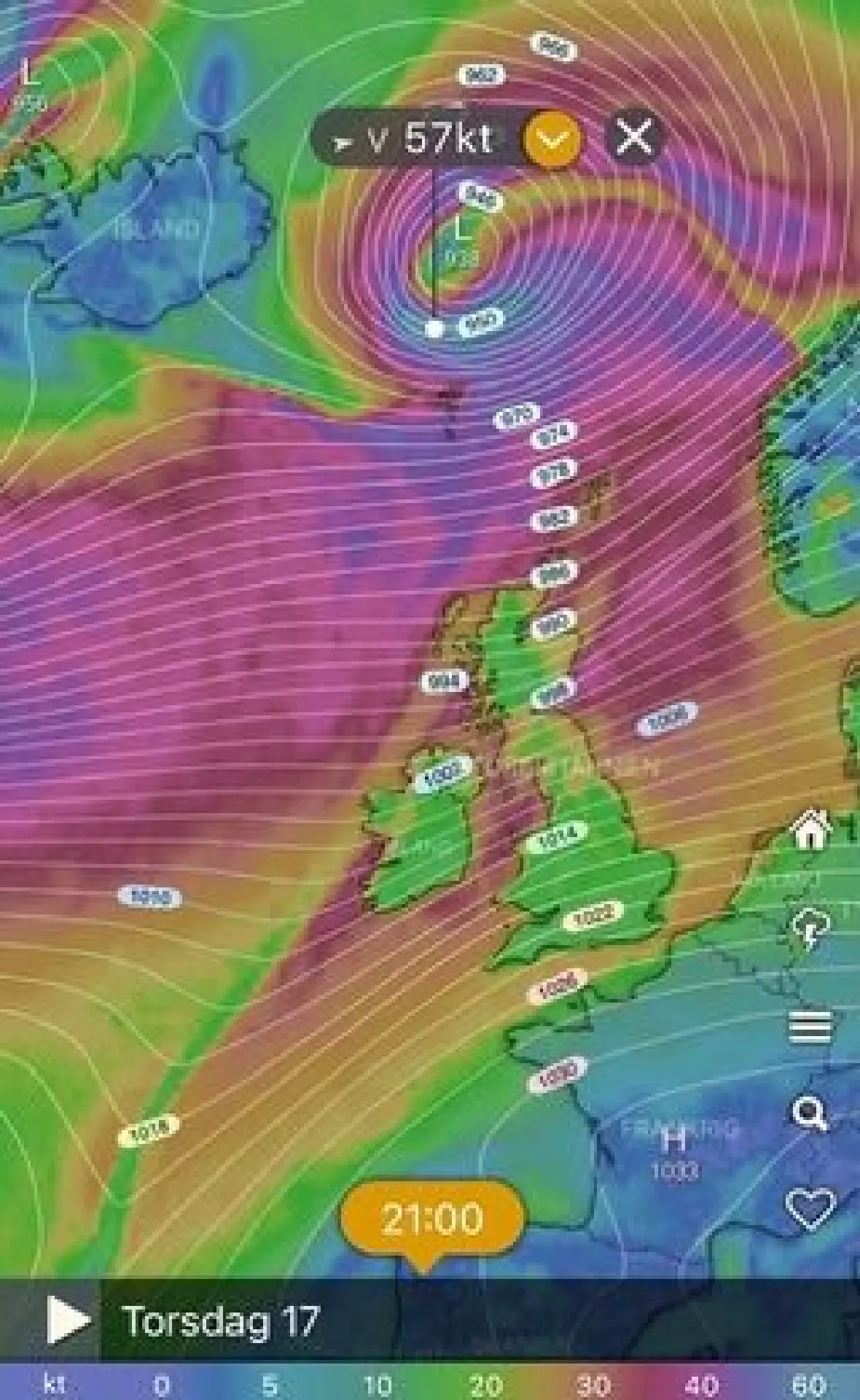 Soleiðis sær Atlantshavið út í dag vegna la Nina, sum kølir mesta av Stillahavinum niður: