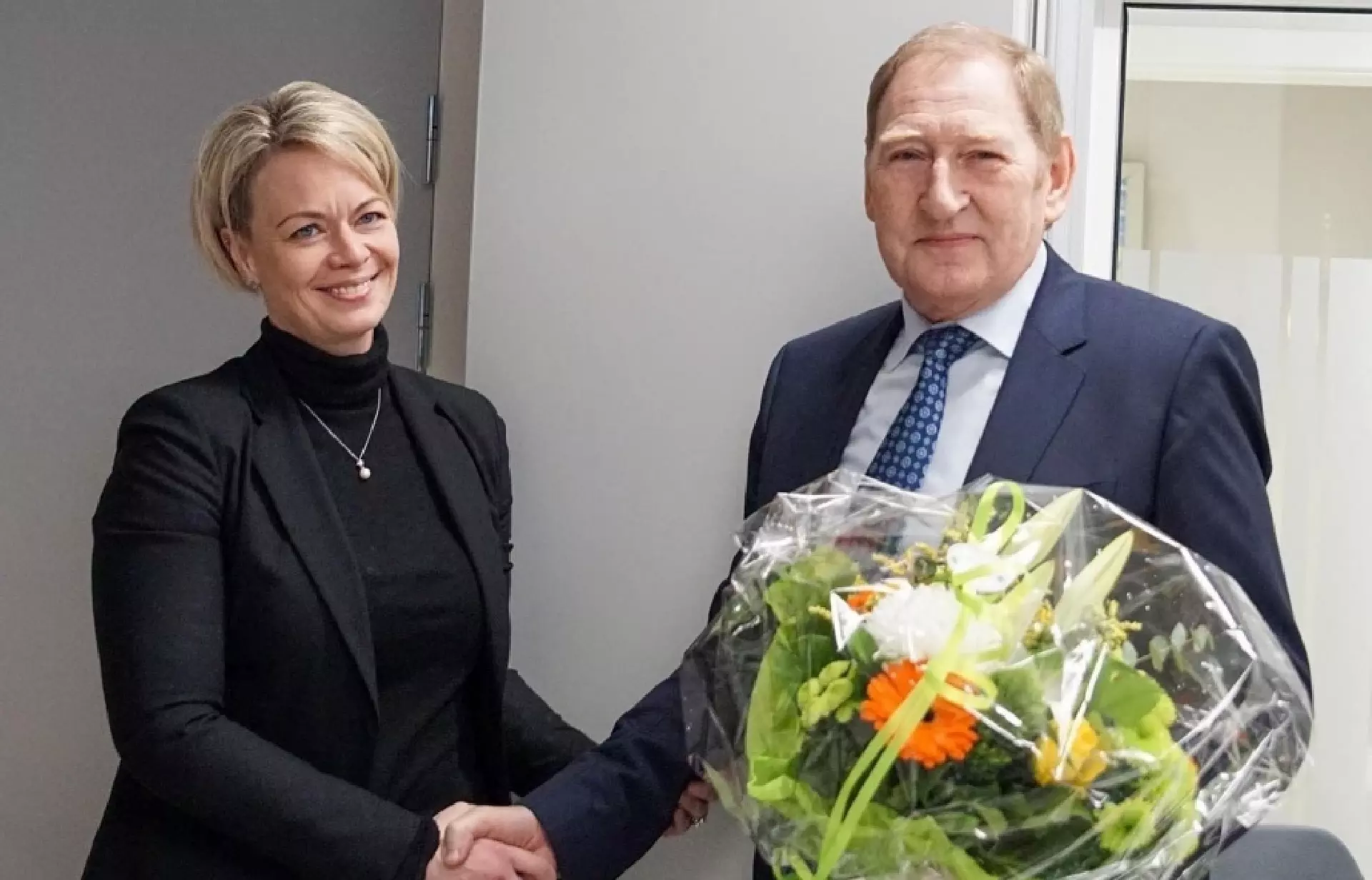Turið F. Arge, rakstrarstjóri og Pól Mikkelsen