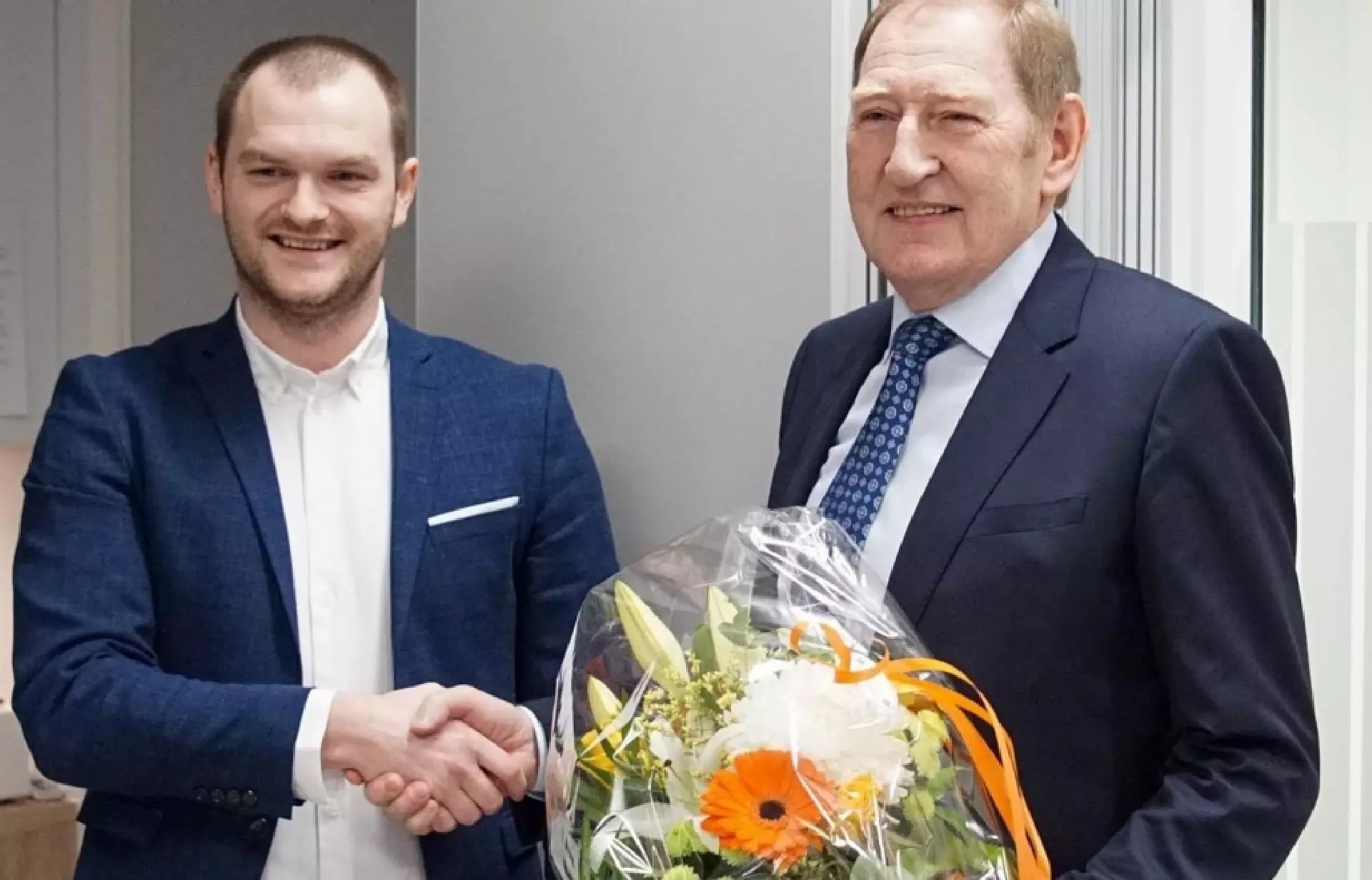 Einar Tróndargjógv, deildarleiðari í Klaksvík og Pól Mikkelsen
