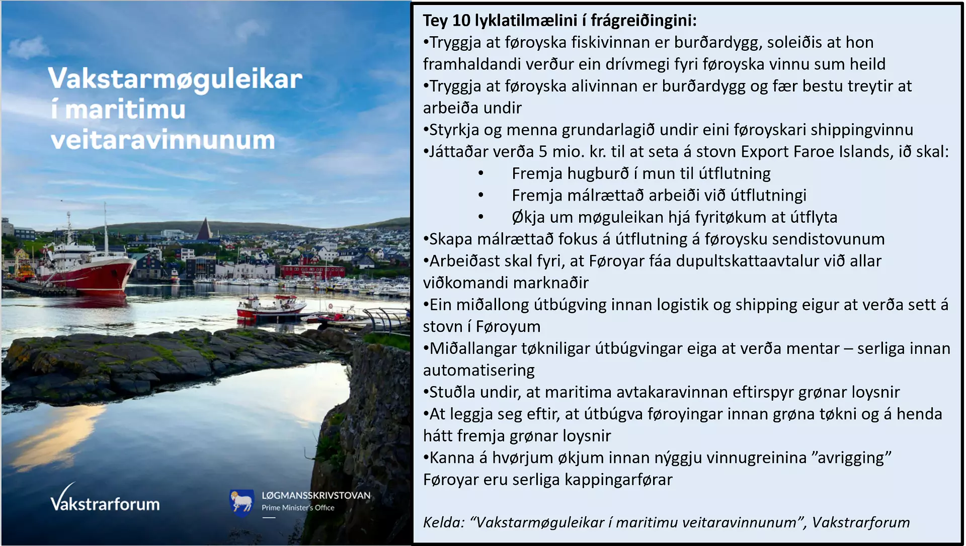 VakstrarForum um veitaravinnur