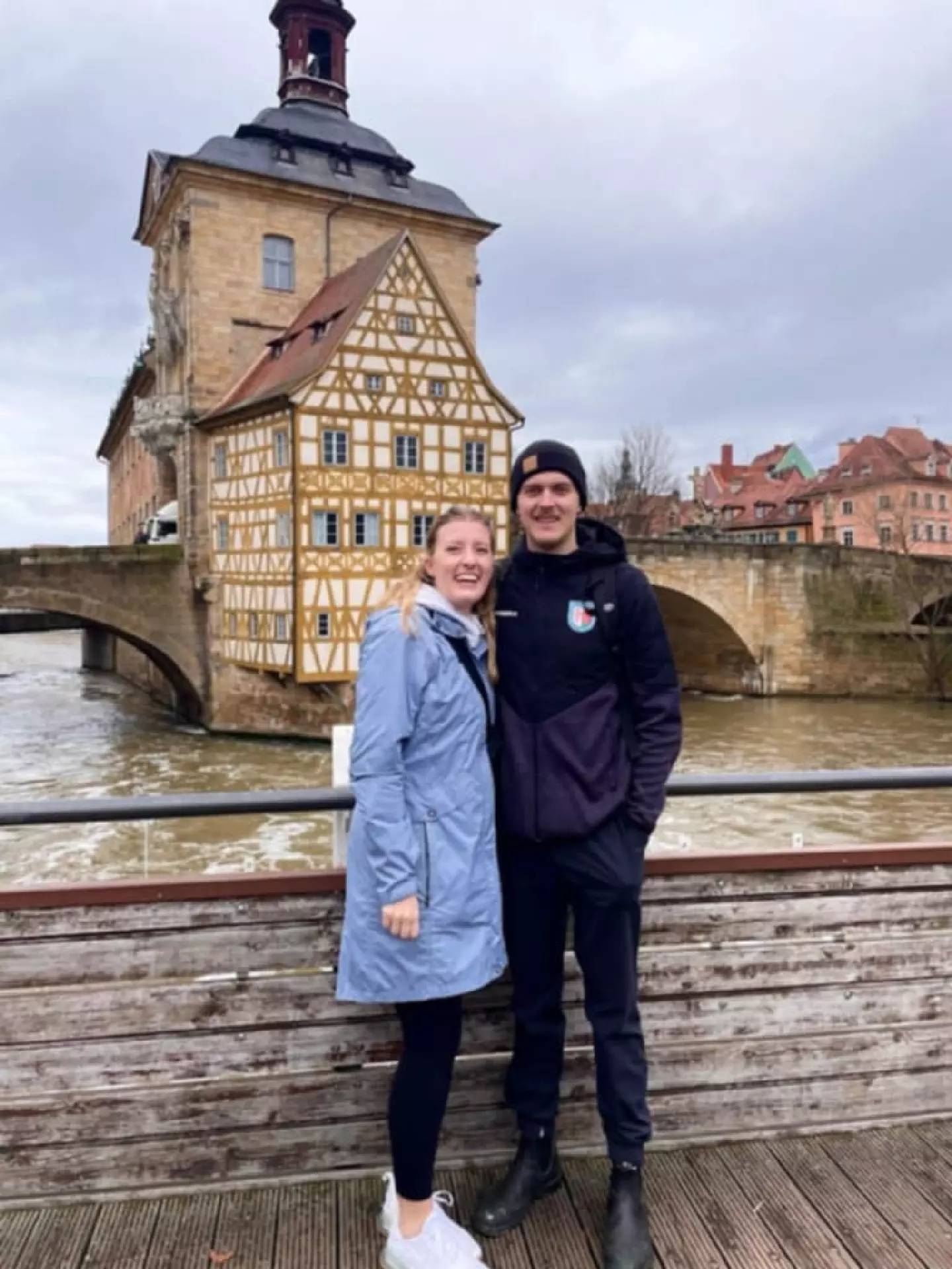 Michael og unnustan Michaela