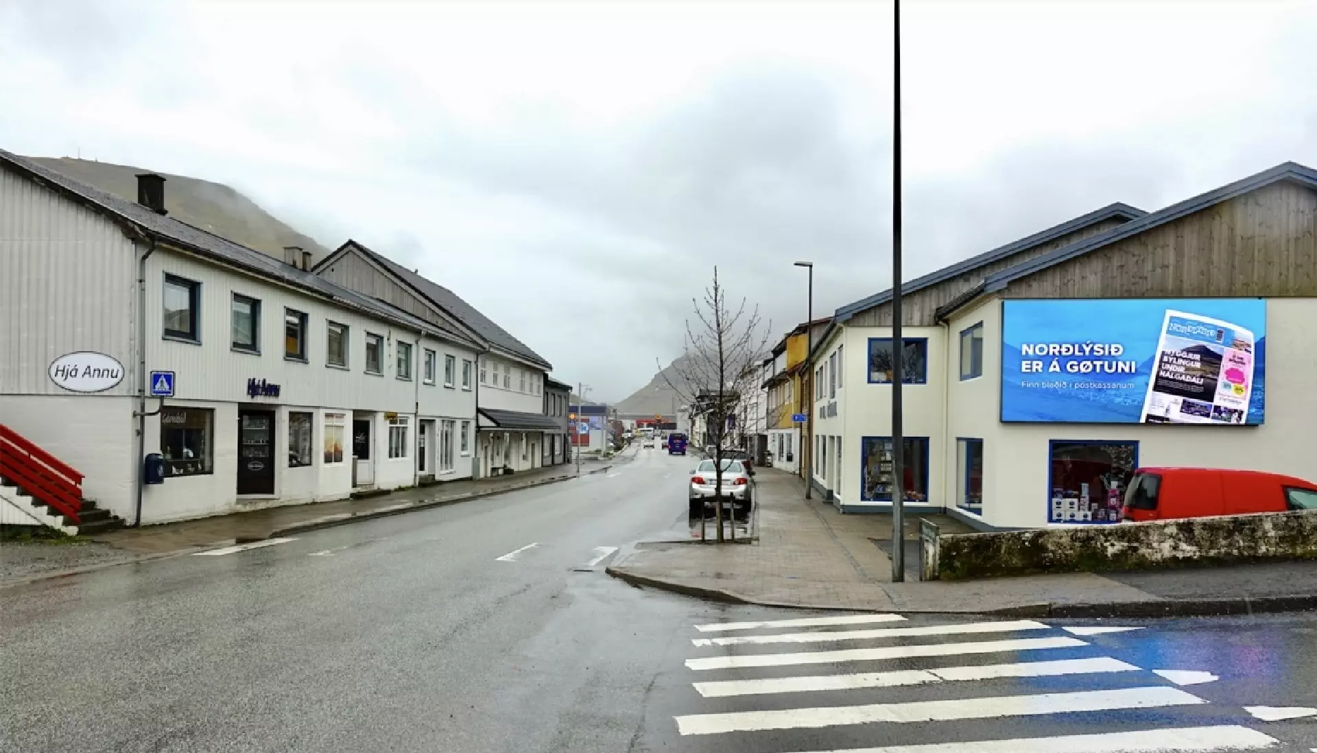 Stórskíggin við ALFA er sera sjónligur