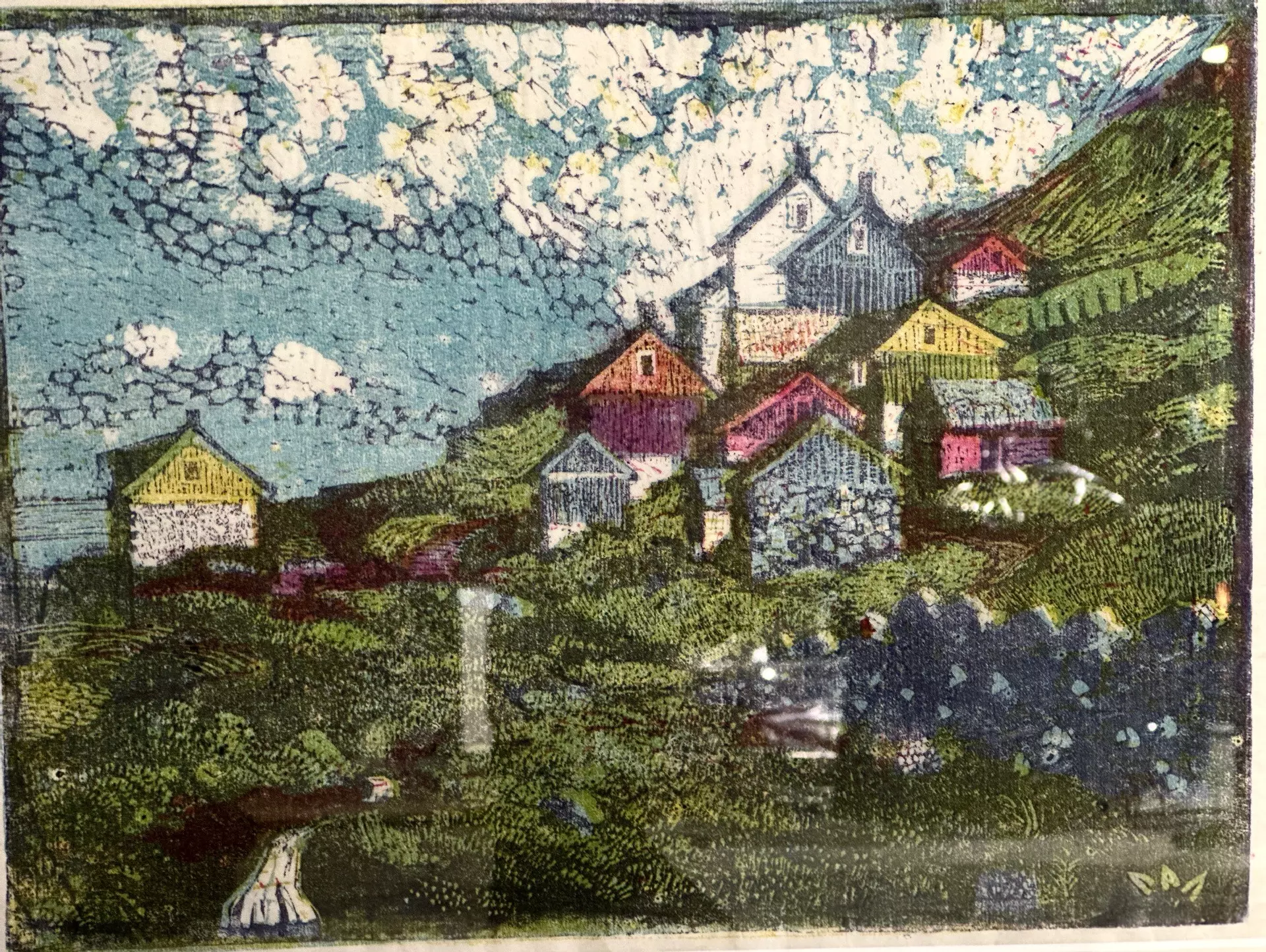 Umvent motiv av plakatini, sum Norðoya Listafelag eigur