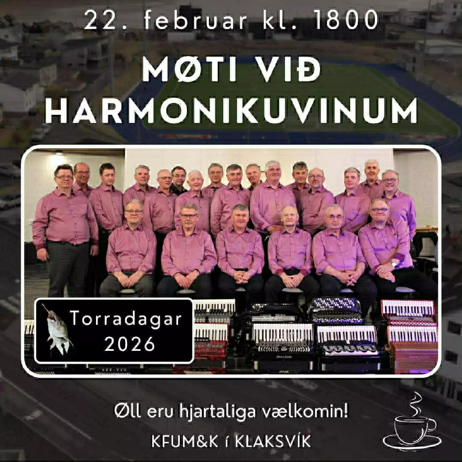 Harmonikkuvinir luttaka. Innsavnan til Sjómanskvinnuringin.