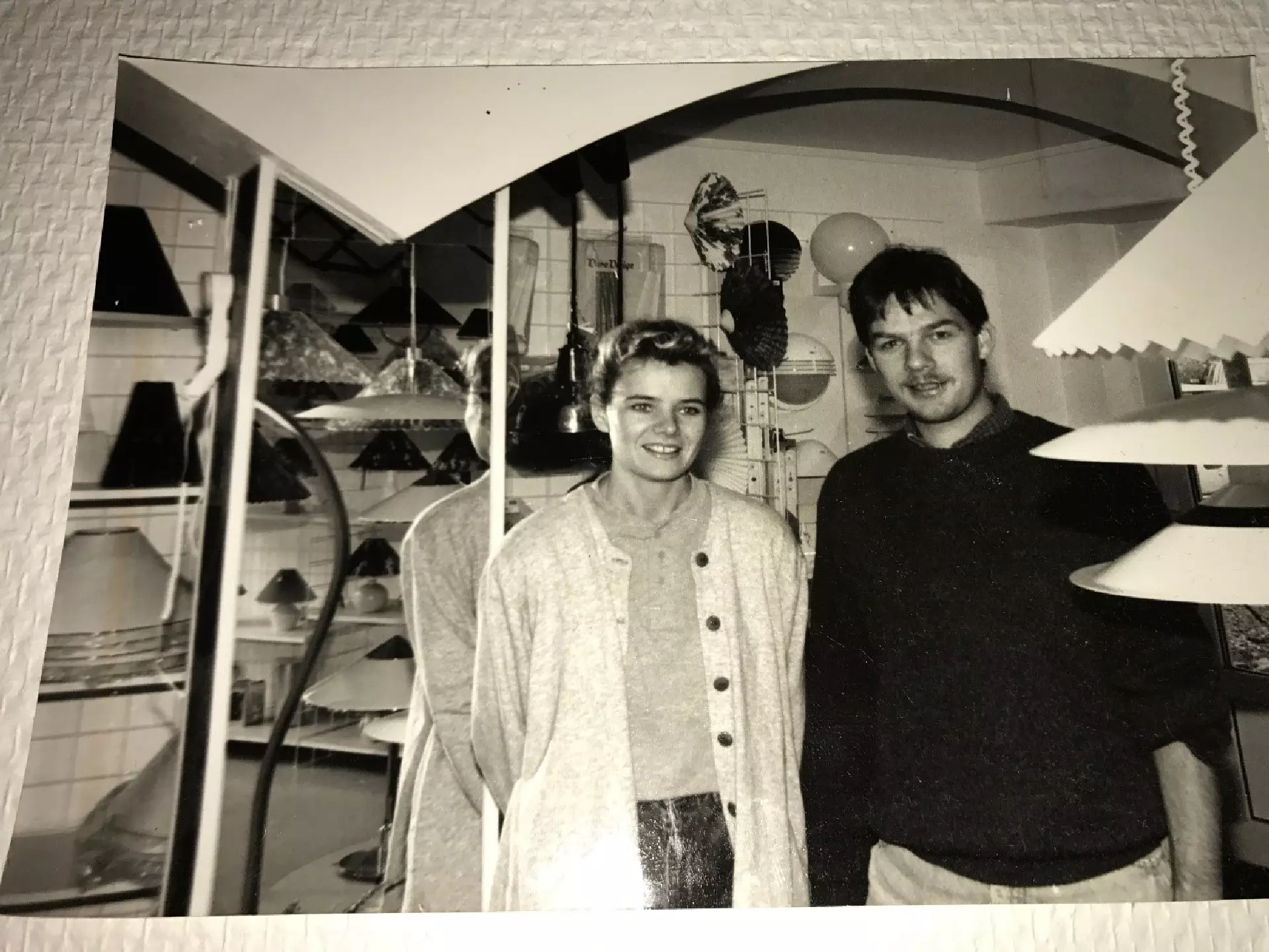 Elin og Hilmar Danielsen í teirra nýggja handli í september 1992.